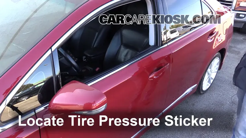2010 Lexus HS250h Premium 2.4L 4 Cyl. Tires & Wheels Check Tire Pressure